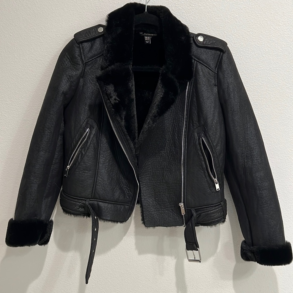 Zara leather jacket